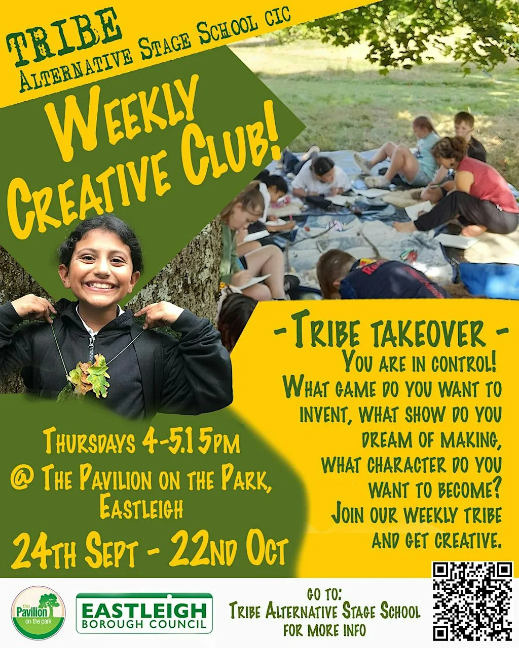 Tribe Weekly Creative Club @ The Pavilion on the Park (24 Sep - 22 Oct) at The Pavilion On The Park
