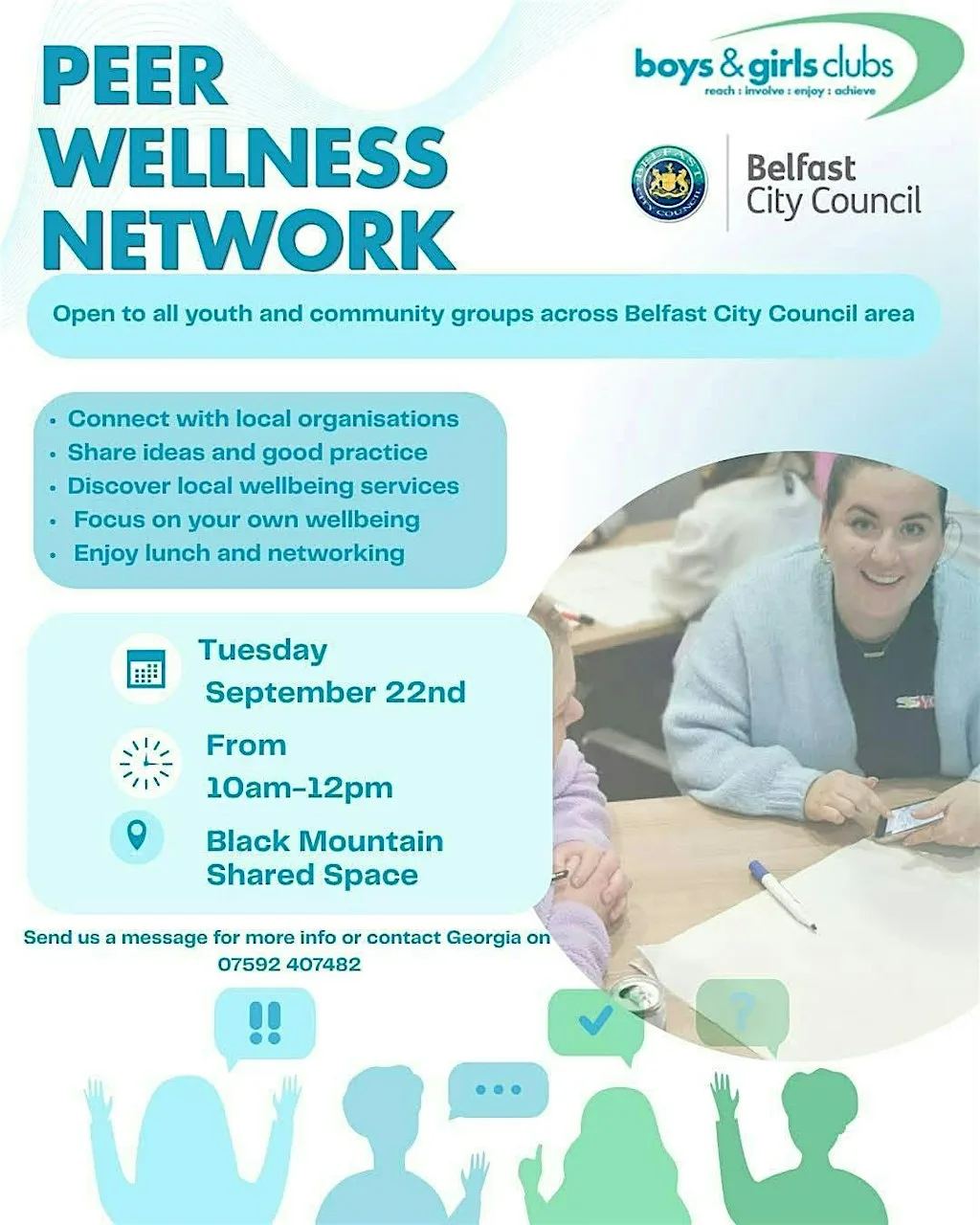 Peer Wellness Network - for Youth and Community Orgs in Belfast at Blackmountain Shared Space