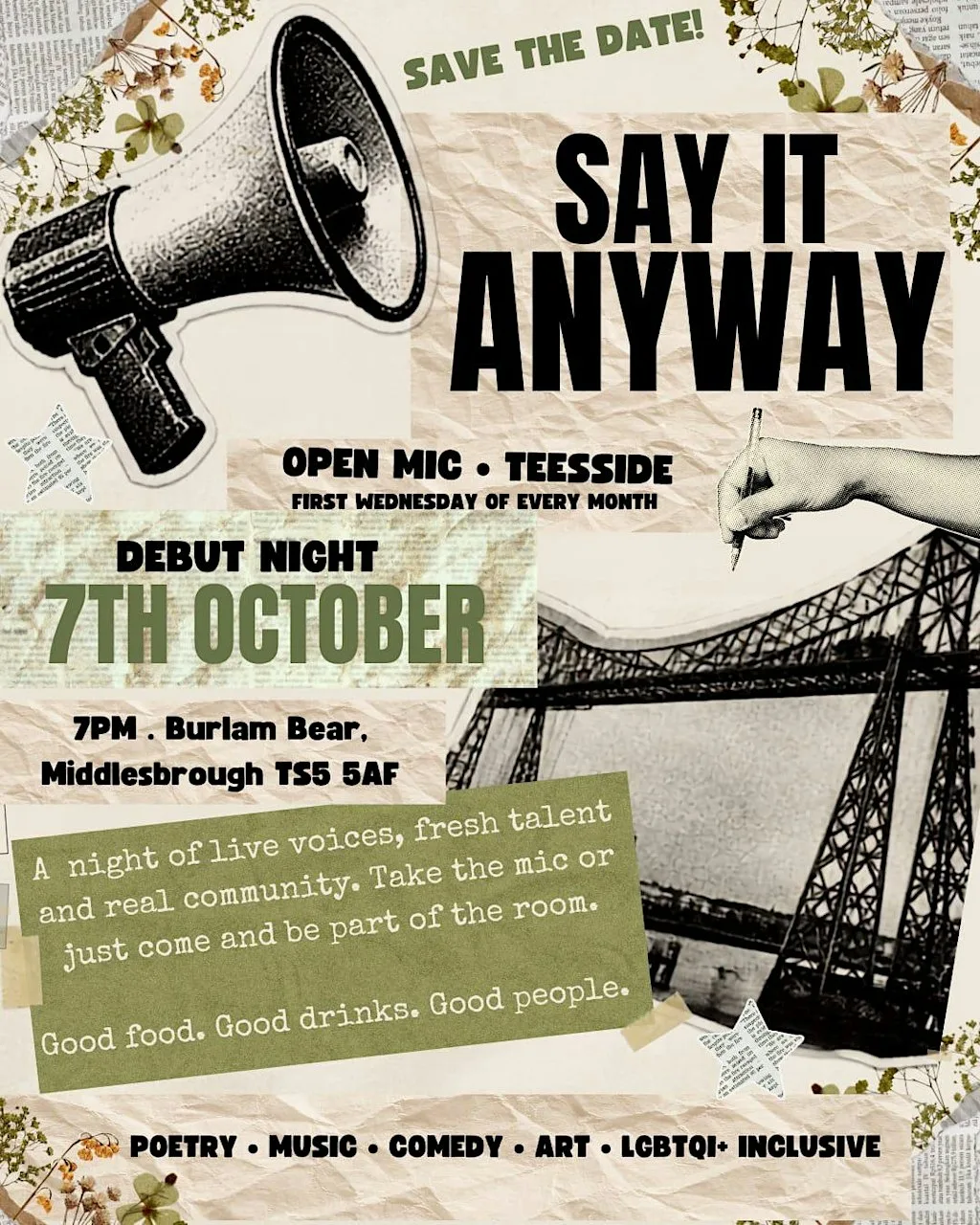 Say It Anyway, Opening event. at The Burlam Bear