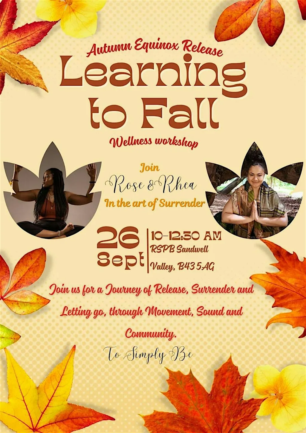 Learning to Fall - Wellness Workshop - Autumn Equinox