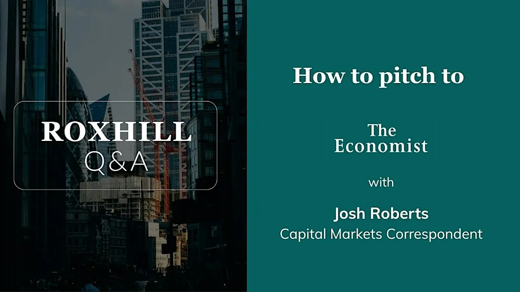 Q&A: How to pitch to The Economist with Josh Roberts at Myo St Paul’s
