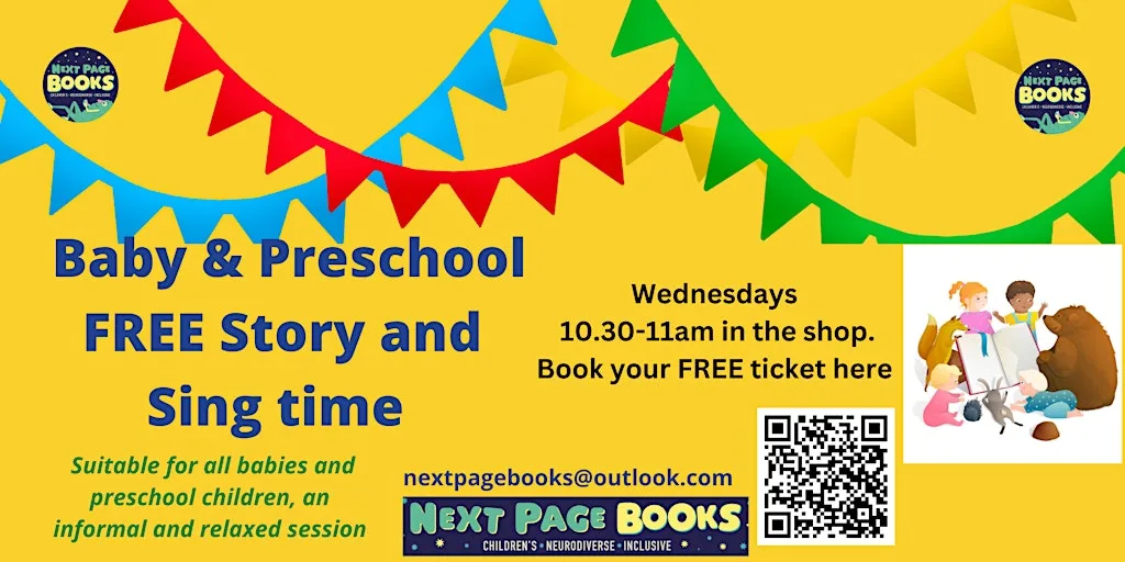 Baby/toddler FREE storytime at Next Page Books