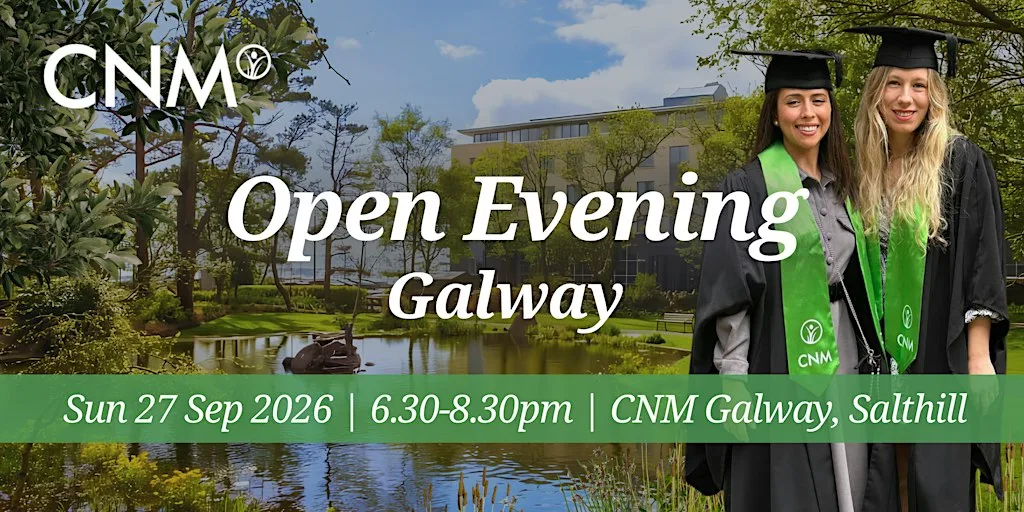 CNM Galway Open Evening - Sun 27 September 2026, 6.30-8.30pm at Salthill Hotel
