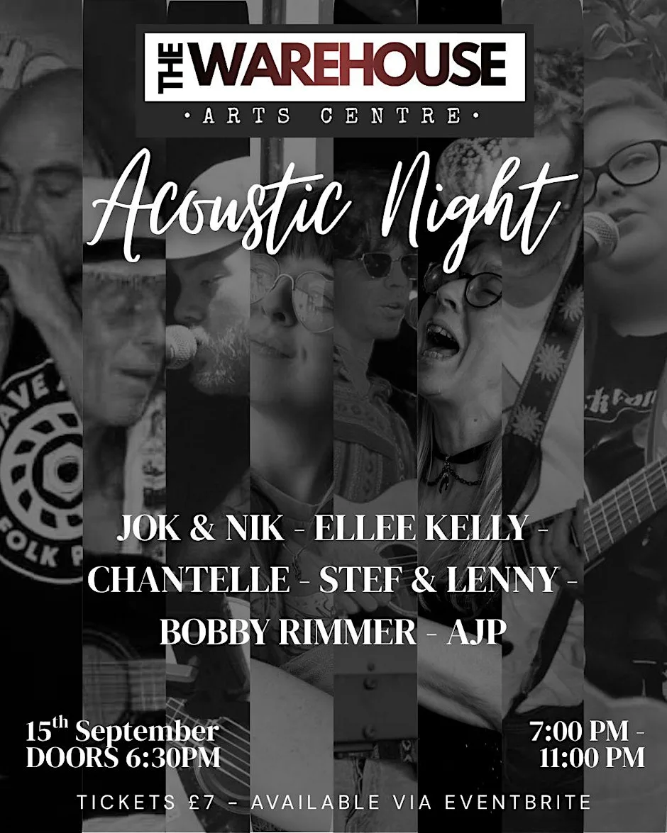 Acoustic Artist Showcase at The Warehouse Arts Centre