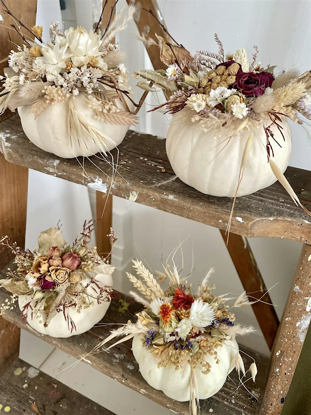 Autumn Dried Flower Pumpkin Decorating Workshop at Leith Makers