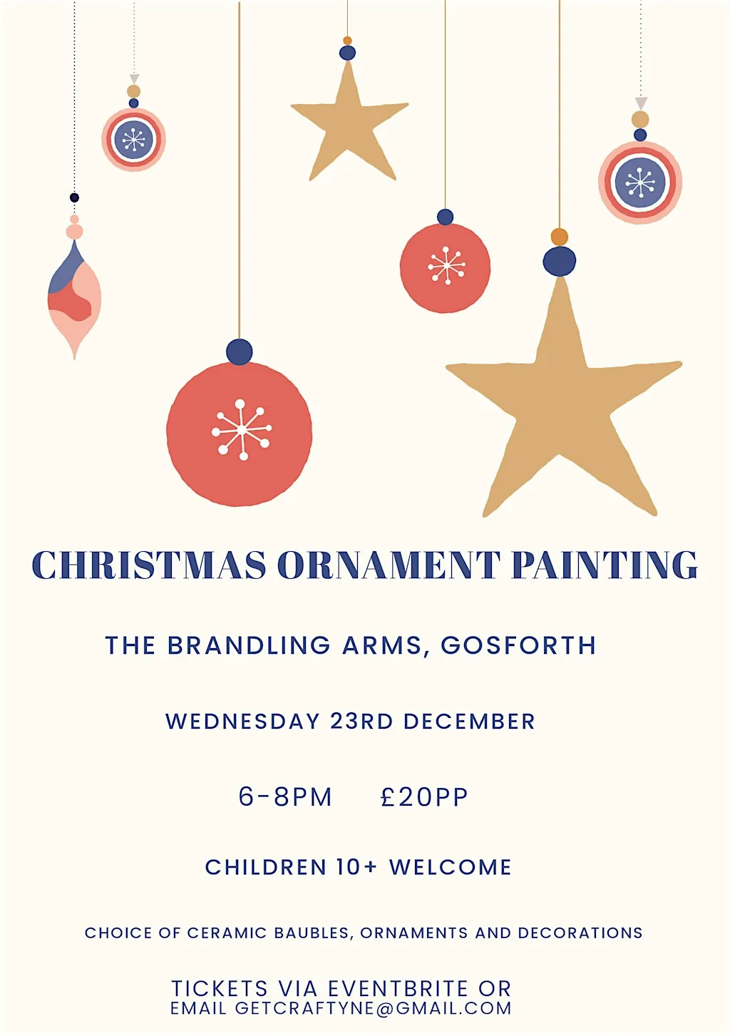 Ceramic Christmas decoration painting workshop