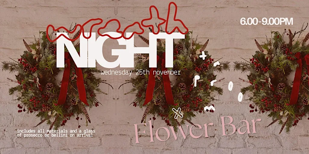 Christmas Wreath Making with the Flower Bar at The Taproom