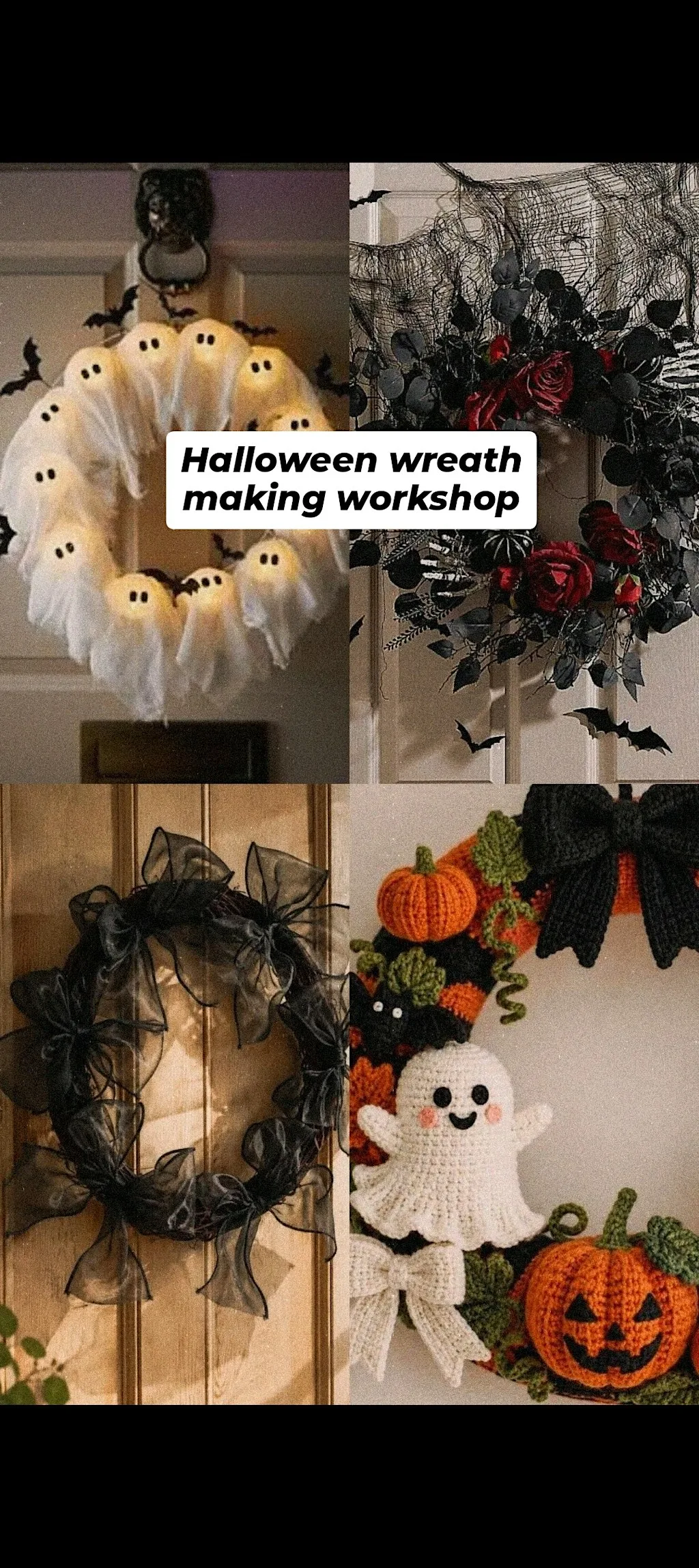 Halloween wreath making (Bazar mailbox) at Bazar at Harvey Nichols