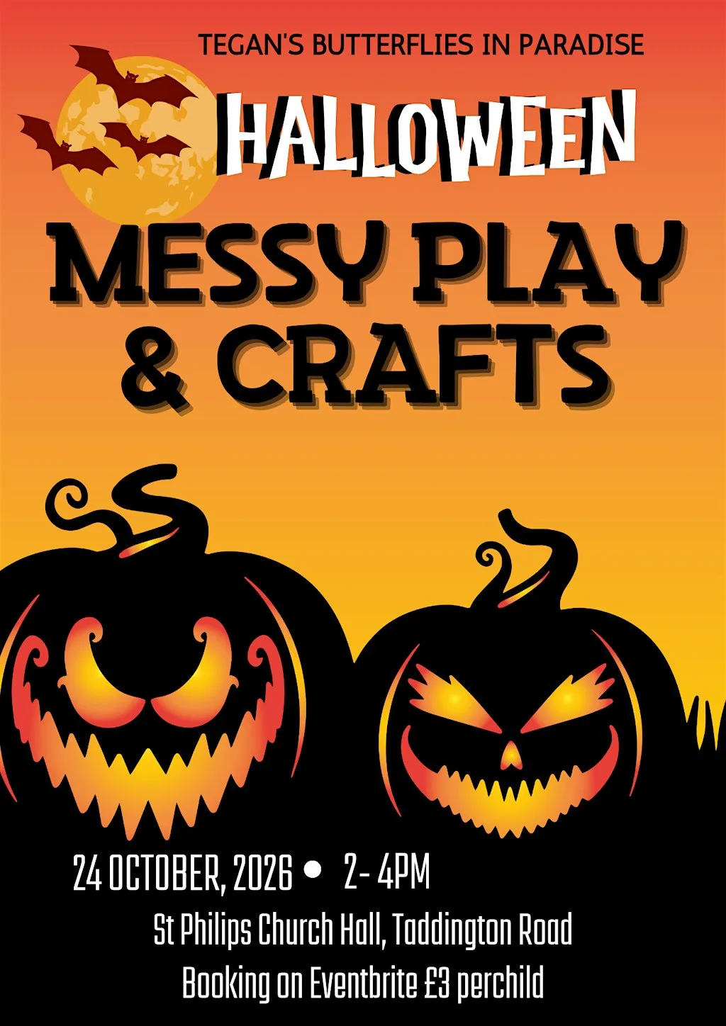 Halloween Messy Play and Crafts for children with SEND at St Philips Church Hall