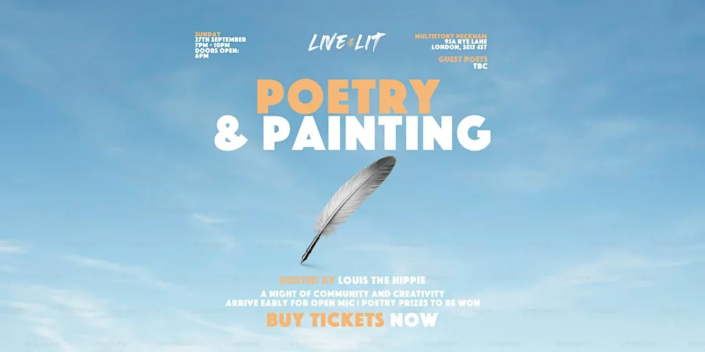 Live&Lit: POETRY & PAINTING! Open mic & Live Band at Peckham Levels