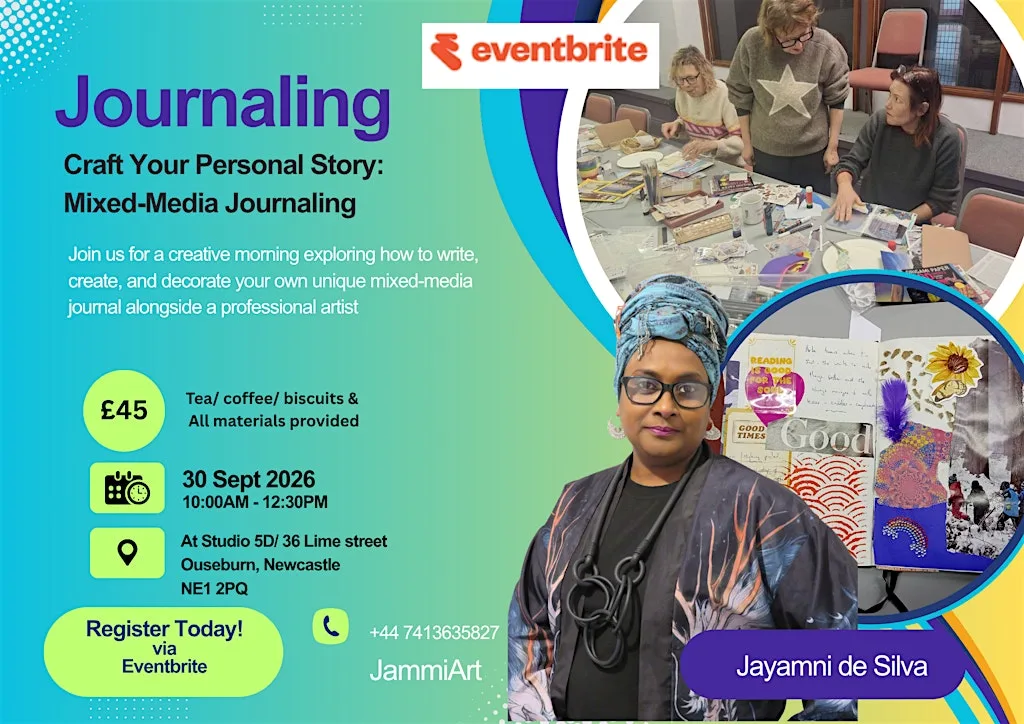 Journaling workshop: Craft Your Personal Story: Mixed-Media Journaling at 36 Lime St