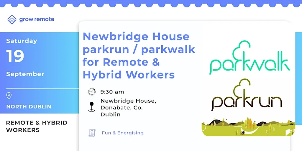 Newbridge House parkrun/parkwalk for Remote Workers in North Co Dublin