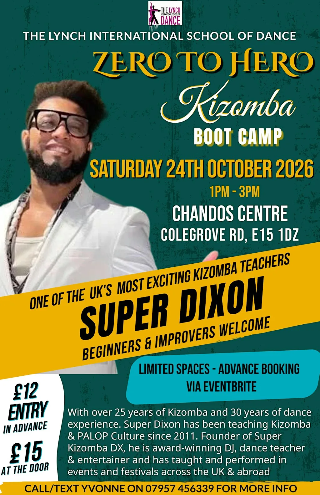 Zero to Hero - Kizomba Bootcamp with Super Dixon