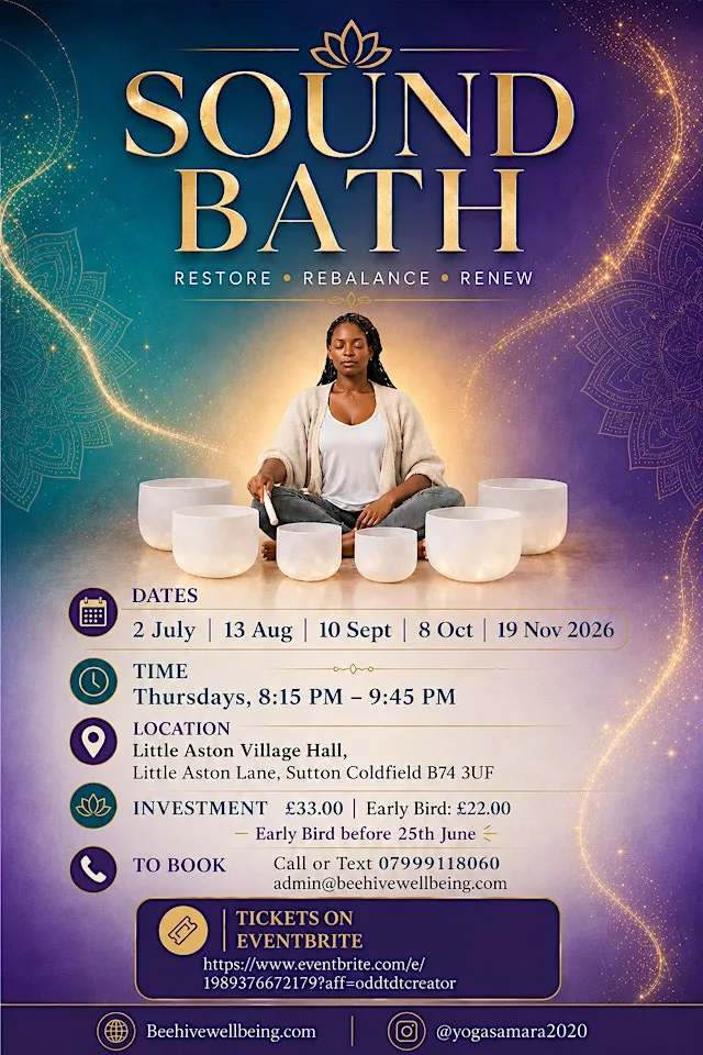 Chakra Balancing Sound Bath at Little Aston Village Hall