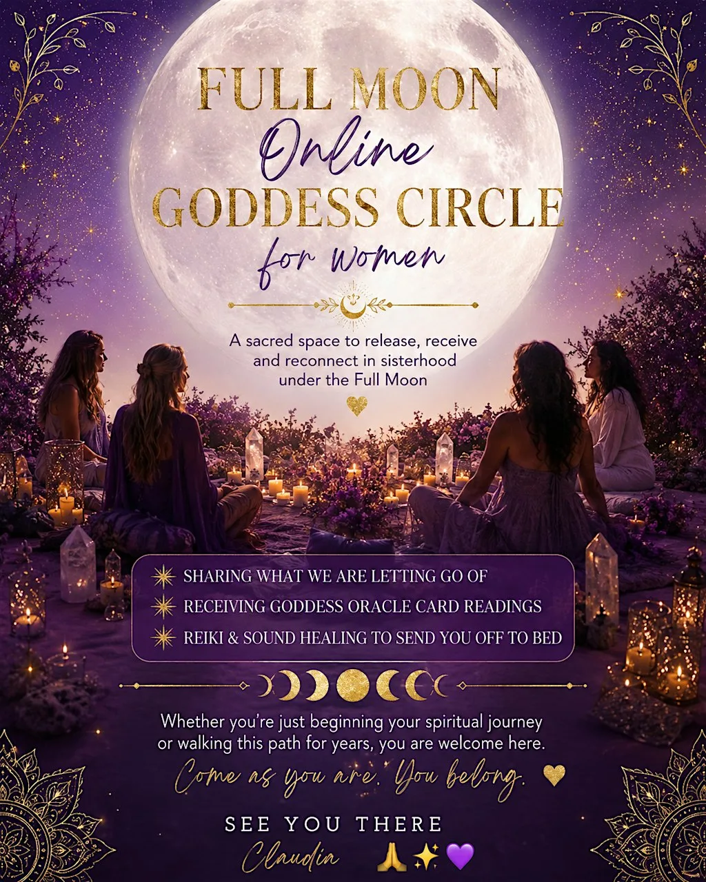 Full Moon Online Circle for Women