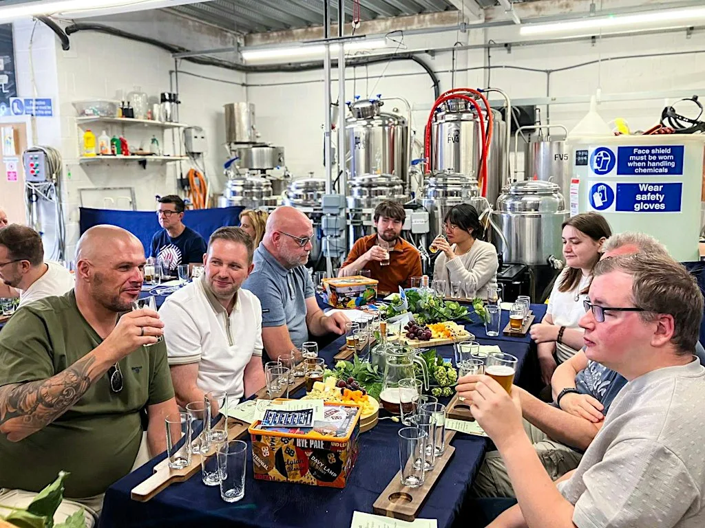 Guided Beer Tasting & Cheese Pairing Experience in a Brewery at Brewlab
