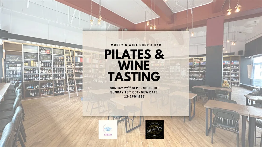 Pilates and Wine Tasting at Monty's Wine Shop & Bar