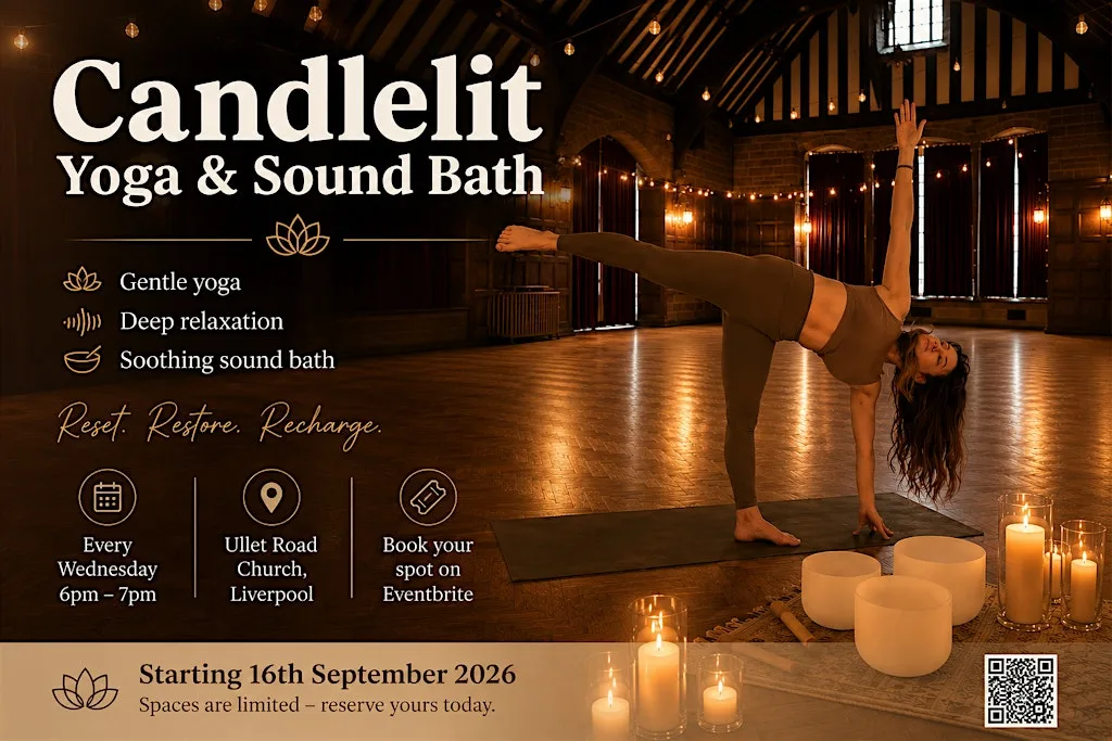 Candlelight Yoga & Sound Bath in Beautiful Church at Ullet Road Church