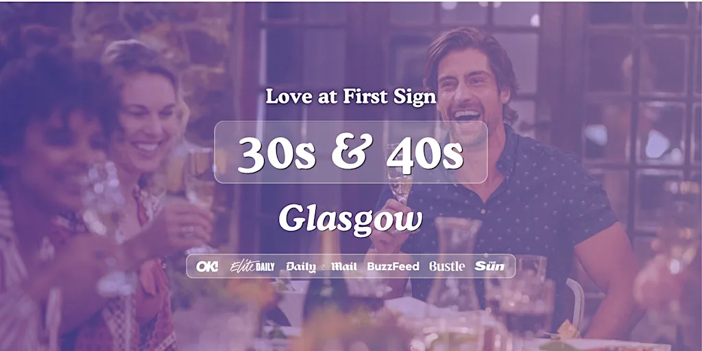 Glasgow Singles Night, 30s & 40s | The Noble | Love at First Sign at The Noble Public House
