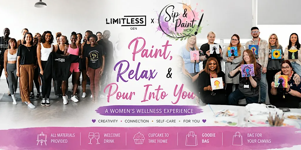 Limitless x Sip & Paint MCR: Paint, Relax and Pour Into You