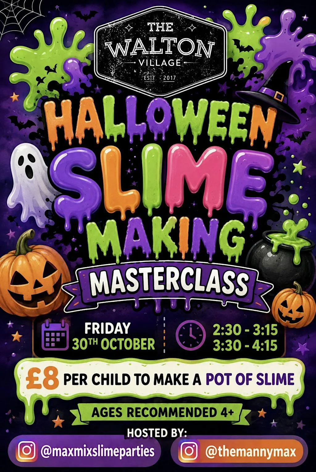 Halloween Slime Making Masterclass @ The Walton Village at The Walton Village