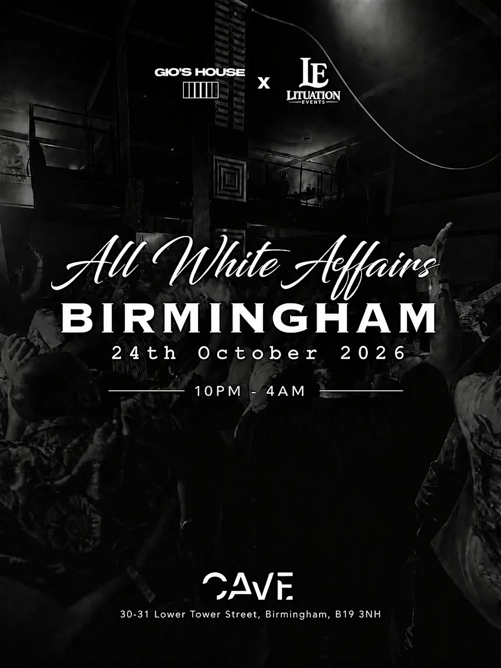 ALL WHITE AFFAIRS (OVO TOXIC LINKUP) at Cave