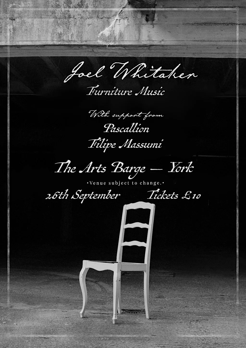 Joel Whitaker with support from Pascallion & Filipe Massumi at The Arts Barge