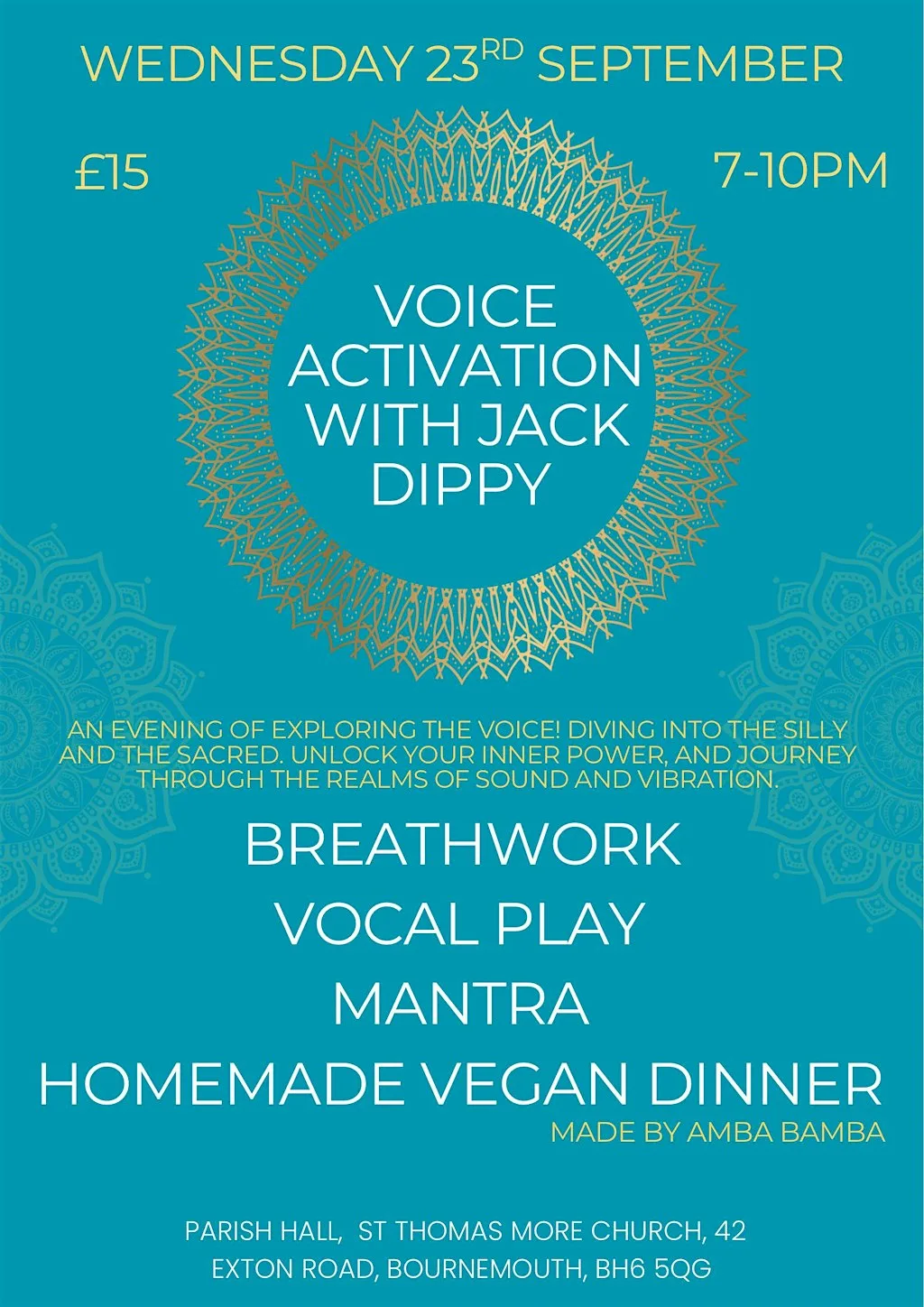 Voice Activation with Jack Dippy at The Parish Church of St.James