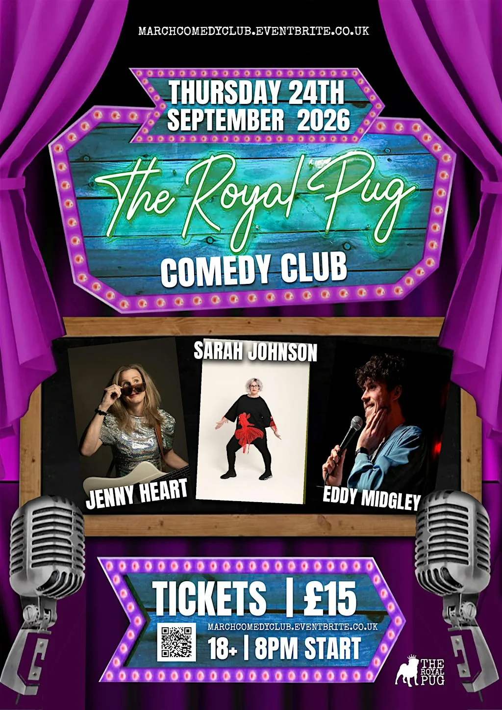 The Royal Pug - Comedy Club - September at The Royal Pug