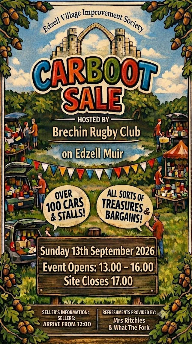 Edzell Car Boot Sale September 2026