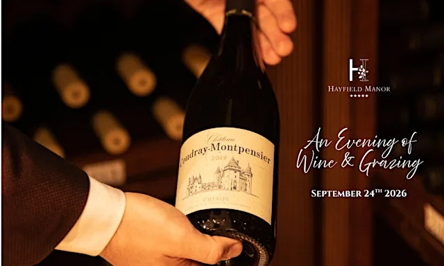 An Evening of Wine & Grazing at Hayfield Manor