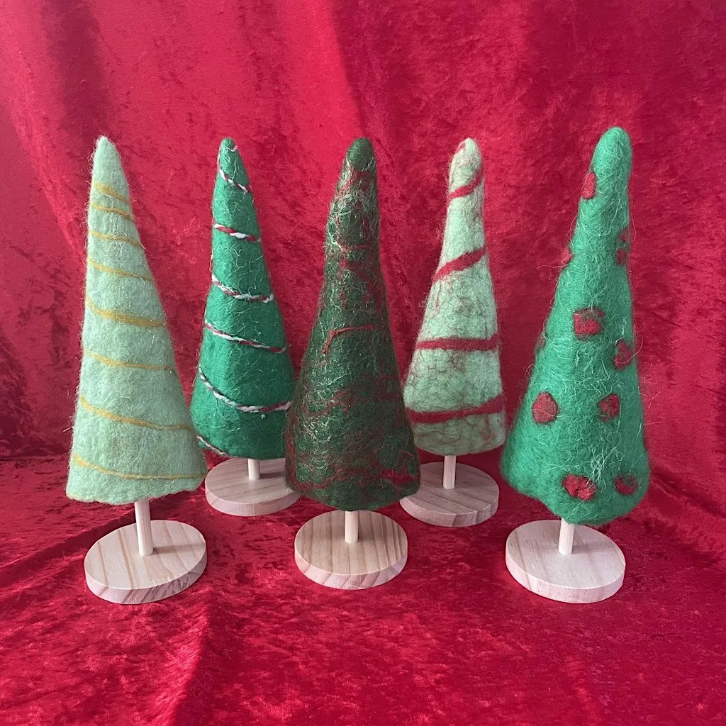 Wet Felting Workshop: Festive Christmas Trees at St George's