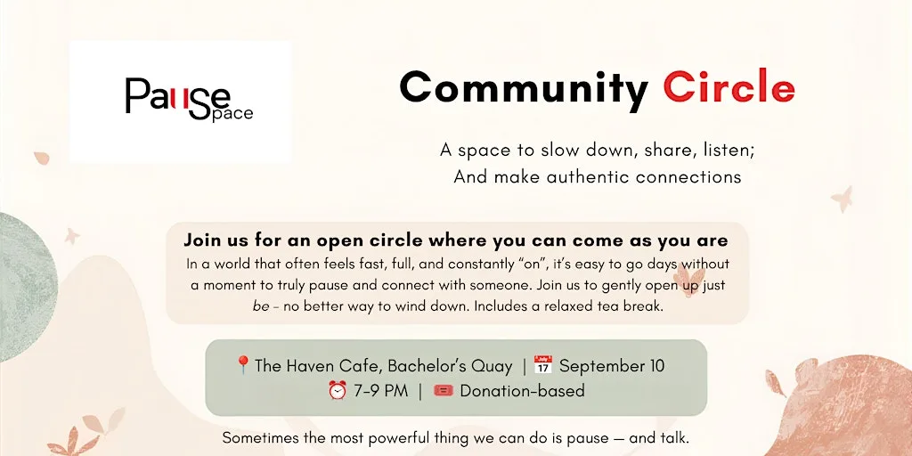 Pause Space Community Circle at The Haven Cafe