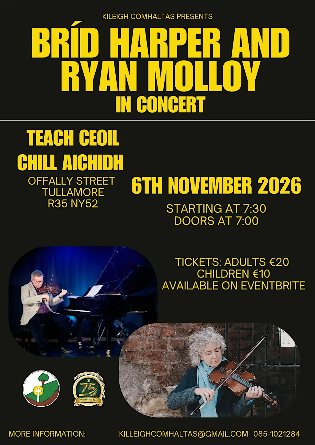 Bríd Harper and Ryan Molloy in concert