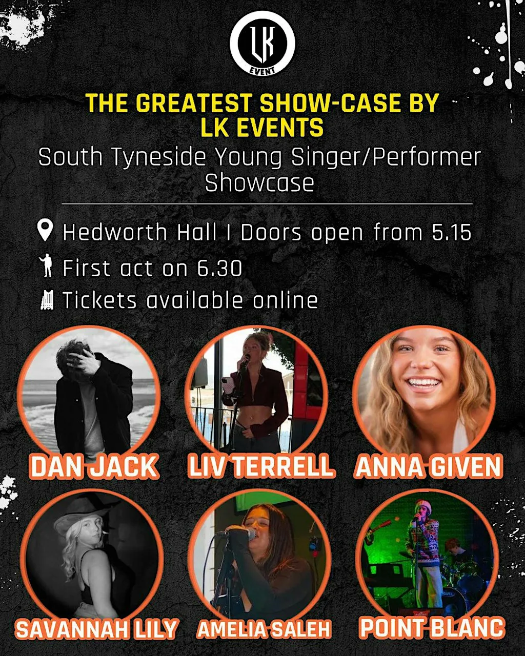 LK Events - The Greatest Show-Case. South Tyneside Young Performers Event