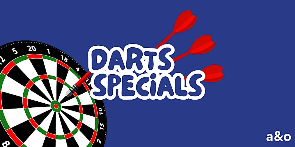 Darts Specials at a&o Manchester City Centre at a&o Manchester City Centre