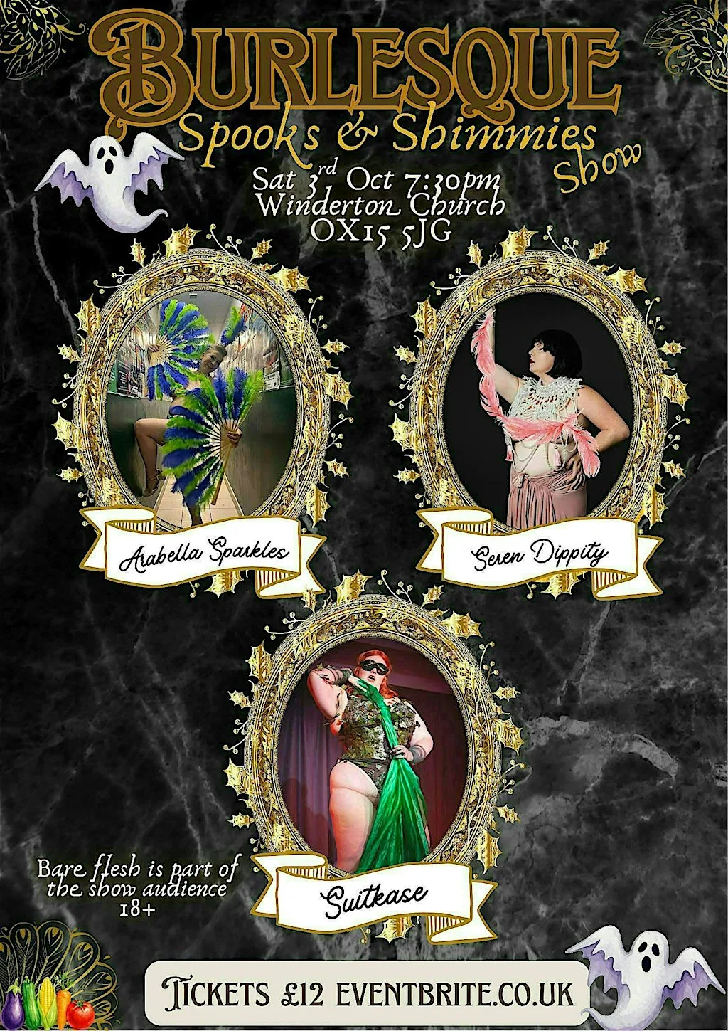 Burlesque Spooks & Shimmies, Winderton Church, Nr Brailes OX15 5JG