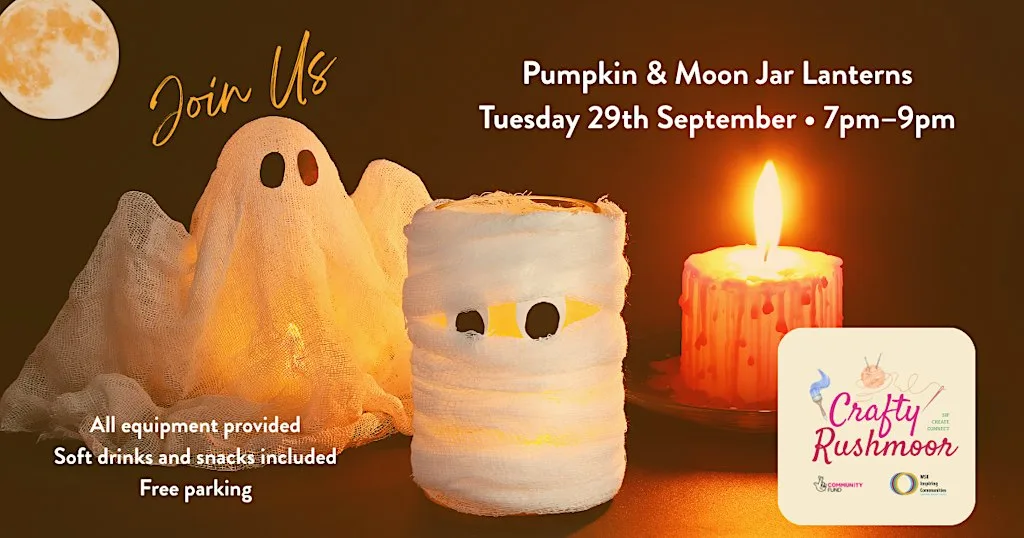 Pumpkin & Moon Jar Lanterns - Crafty Rushmoor at AEC