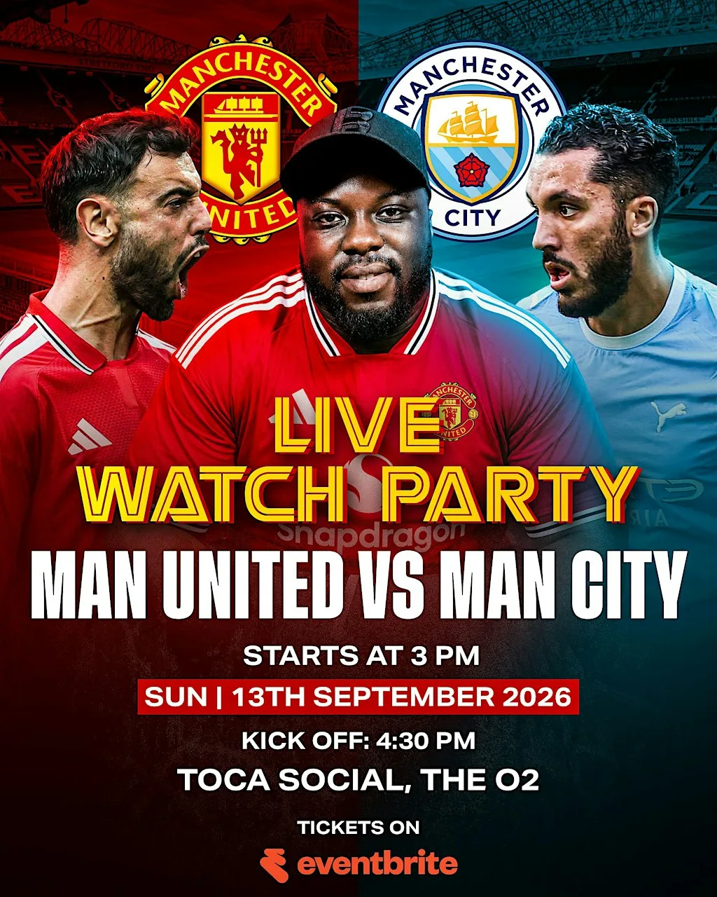 KOFI B's MAN UNITED VS MAN CITY WATCH PARTY!