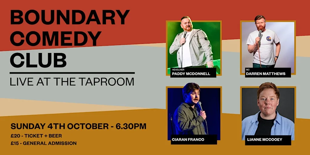 Boundary Comedy Club - Sunday 4th October