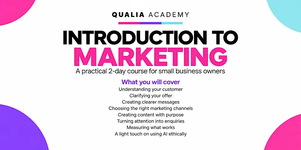 Introduction to Marketing for Small Business Owners at The Media Centre