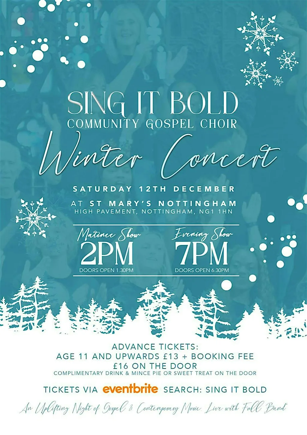 Sing It Bold Community Gospel Choir Winter Concert at St Mary’s Church Nottingham