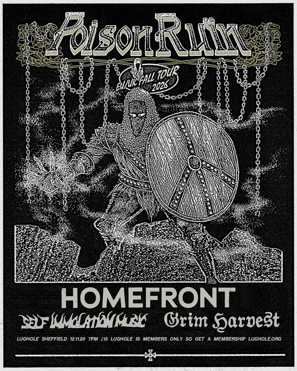 Posion Ruin / Home Front / Self-Immolation Music / Grim Harvest at The Lughole