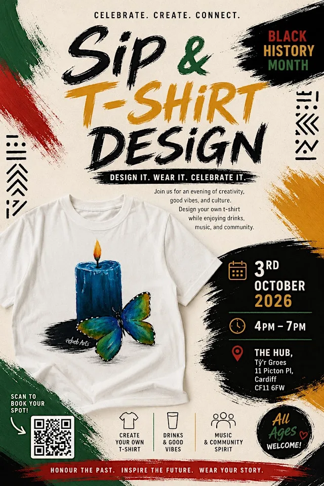 SIP & T-SHIRT DESIGN FOR BLACK HISTORY MONTH