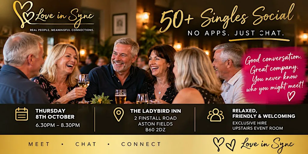 No App Just Chat Singles Social at The Ladybird Inn, Bromsgrove