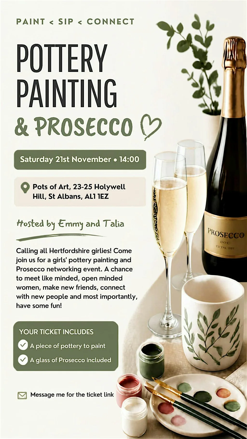 Pottery and Prosecco