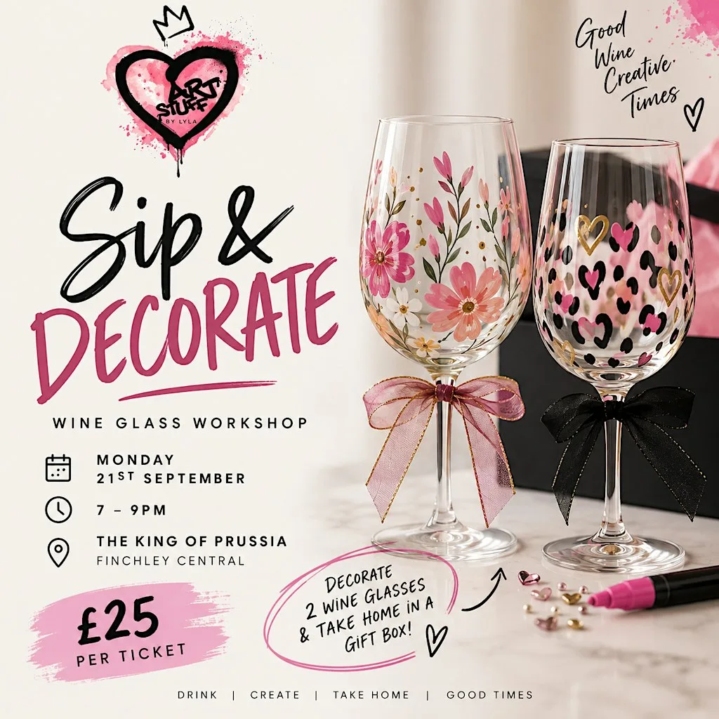 Sip n Decorate - Wine Glasses Edition - King of Prussia N3
