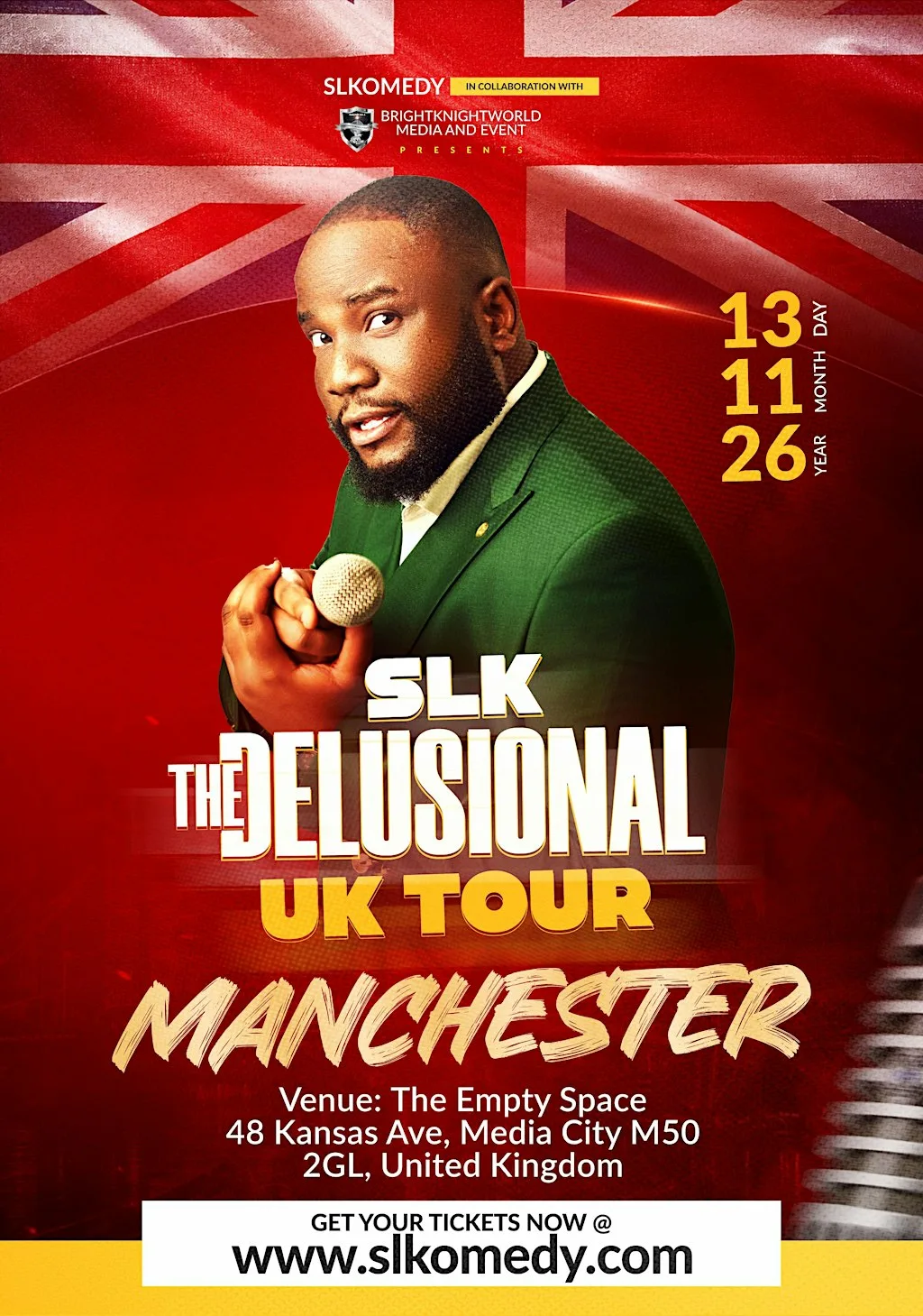 Slk The Delusional comedy tour at The empty space