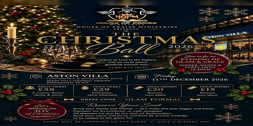 HOUSE OF PRAISE - Christmas Gala Dinner