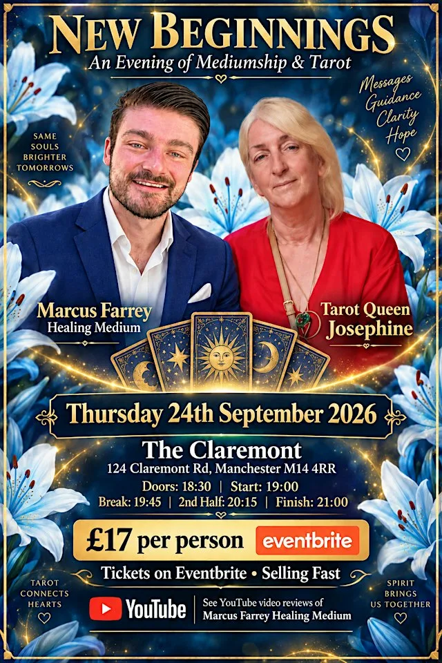 ✨ NEW BEGINNINGS — AN EVENING OF MEDIUMSHIP & TAROT ✨ at 124 Claremont Rd